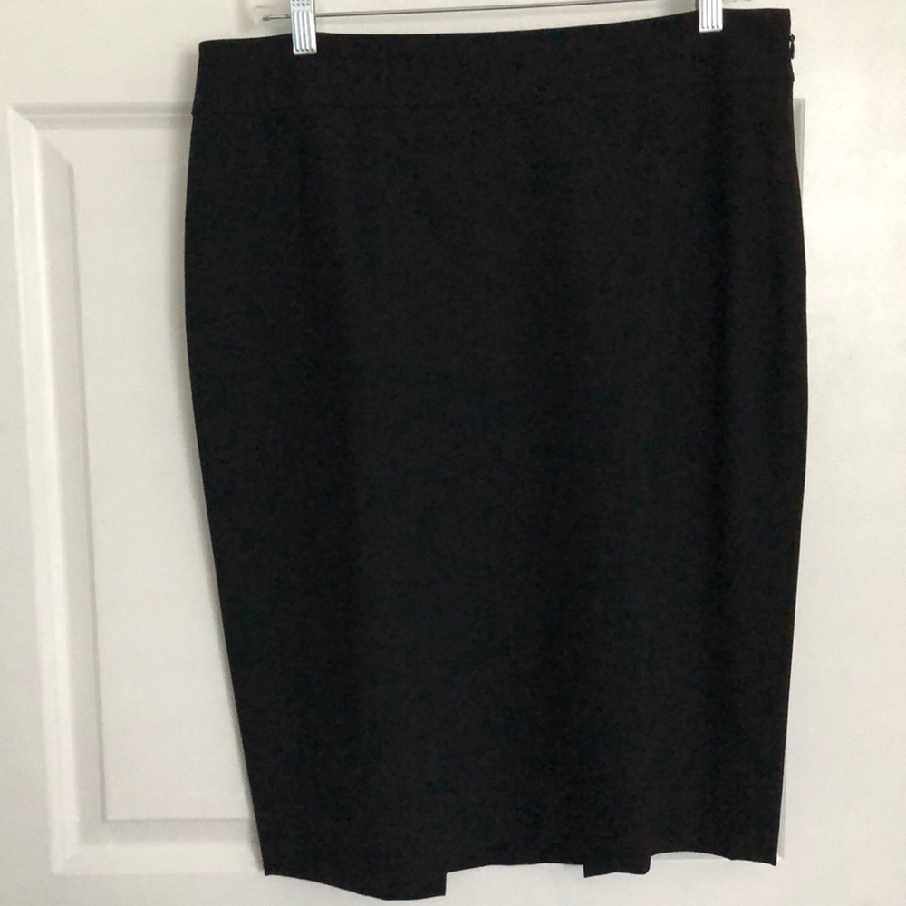Longer Length Black Ann Taylor Pencil Skirt